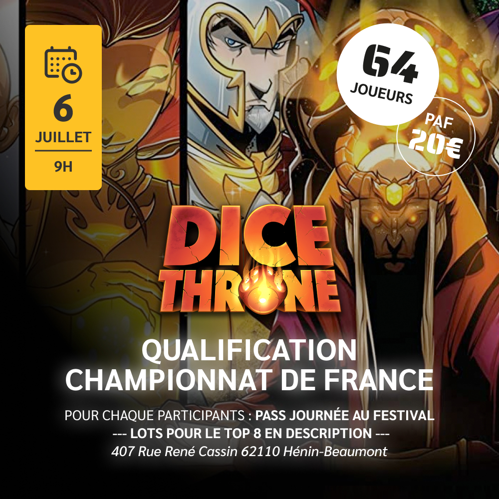 Qualification championnat de france dice throne LudikFest