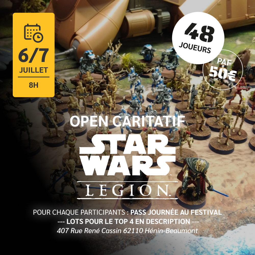 Tournoi Caritatif OPEN Star Wars LEGION